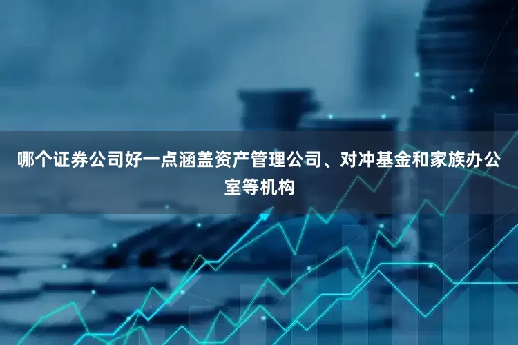 哪个证券公司好一点涵盖资产管理公司、对冲基金和家族办公室等机构